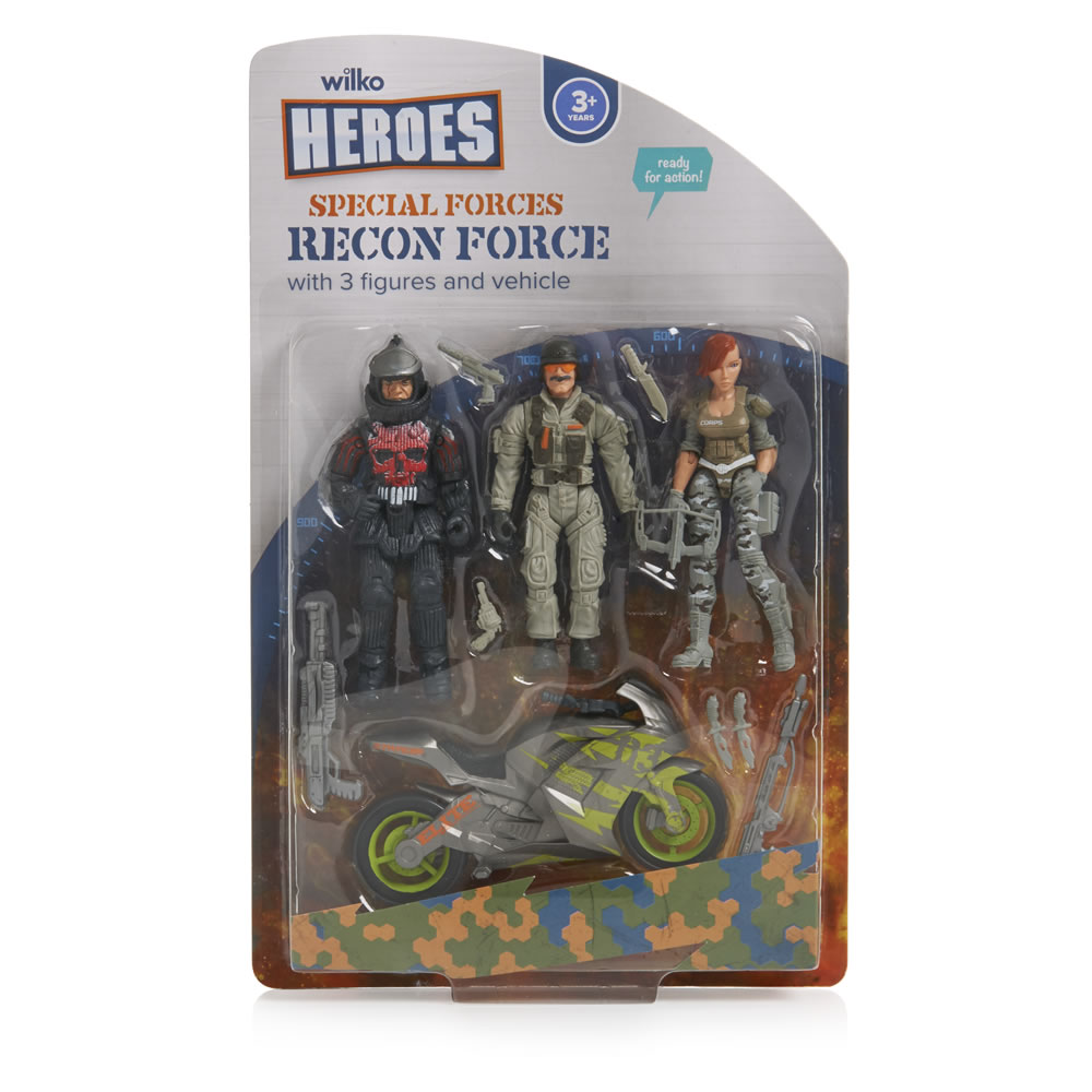 Wilko Heroes Recon Force Figures and Vehicle Assortment Image 2
