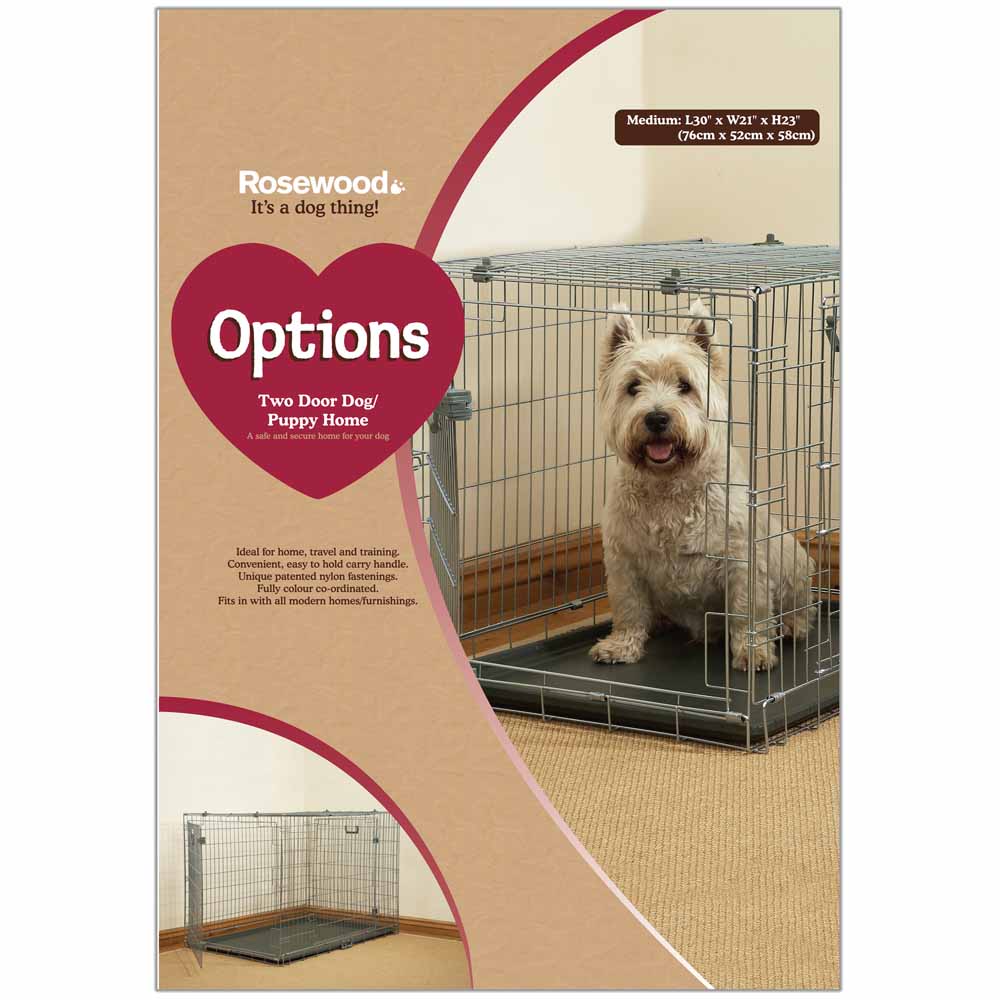 Rosewood Options Two-Door Dog Cage Medium Image 1