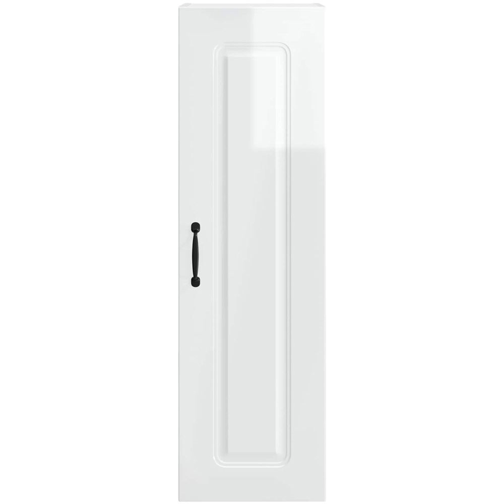 vidaXL Single Door High Gloss White Kitchen Wall Cabinet Image 4