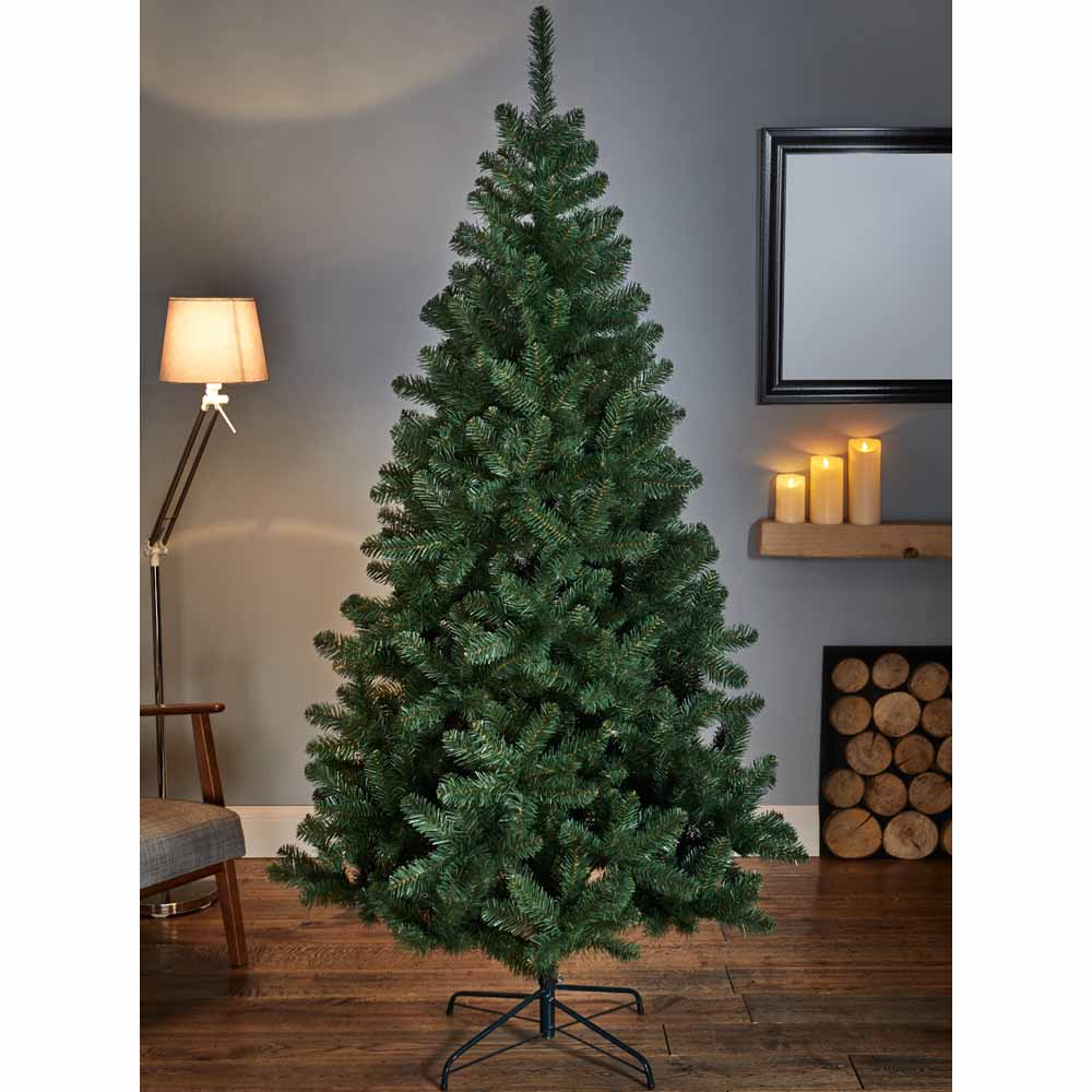 Premier 2.4m Northcote Pine Artificial Christmas Tree Image 5