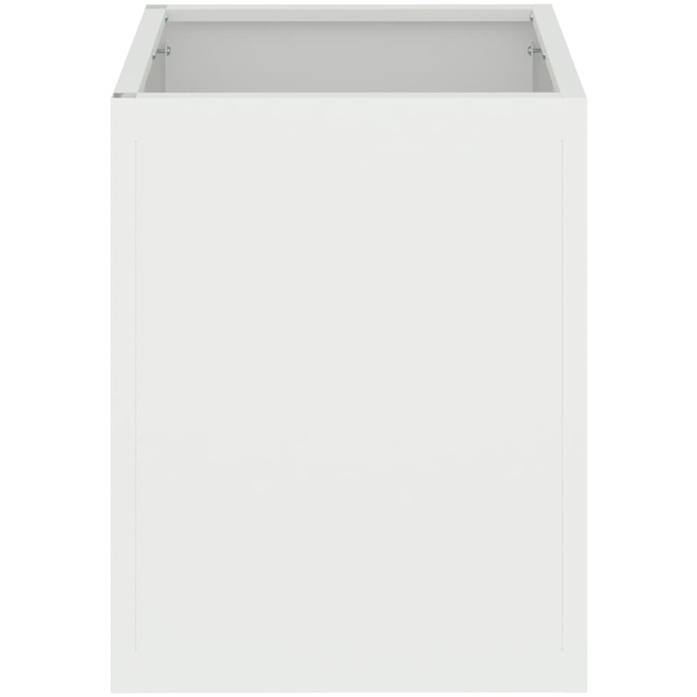 vidaXL White Cold Rolled Steel Garden Planter 40 x 32 x 32cm Image 5