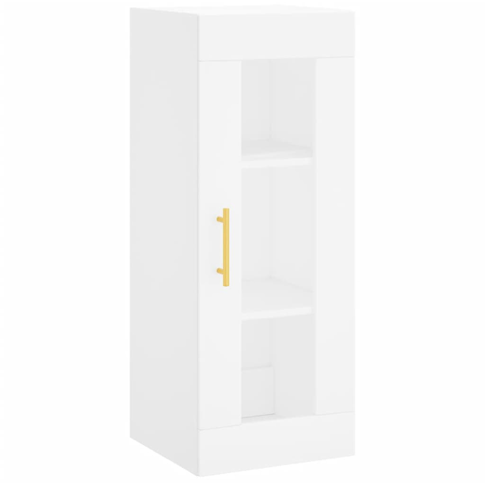 vidaXL 2 Glass Door White Highboard Image 4