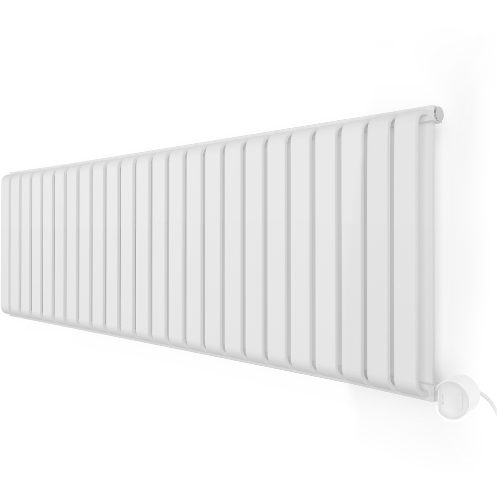Terma Warp-Room E Wi-Fi Matt White Electric Radiator 1000W 330 x 1565mm Image 3