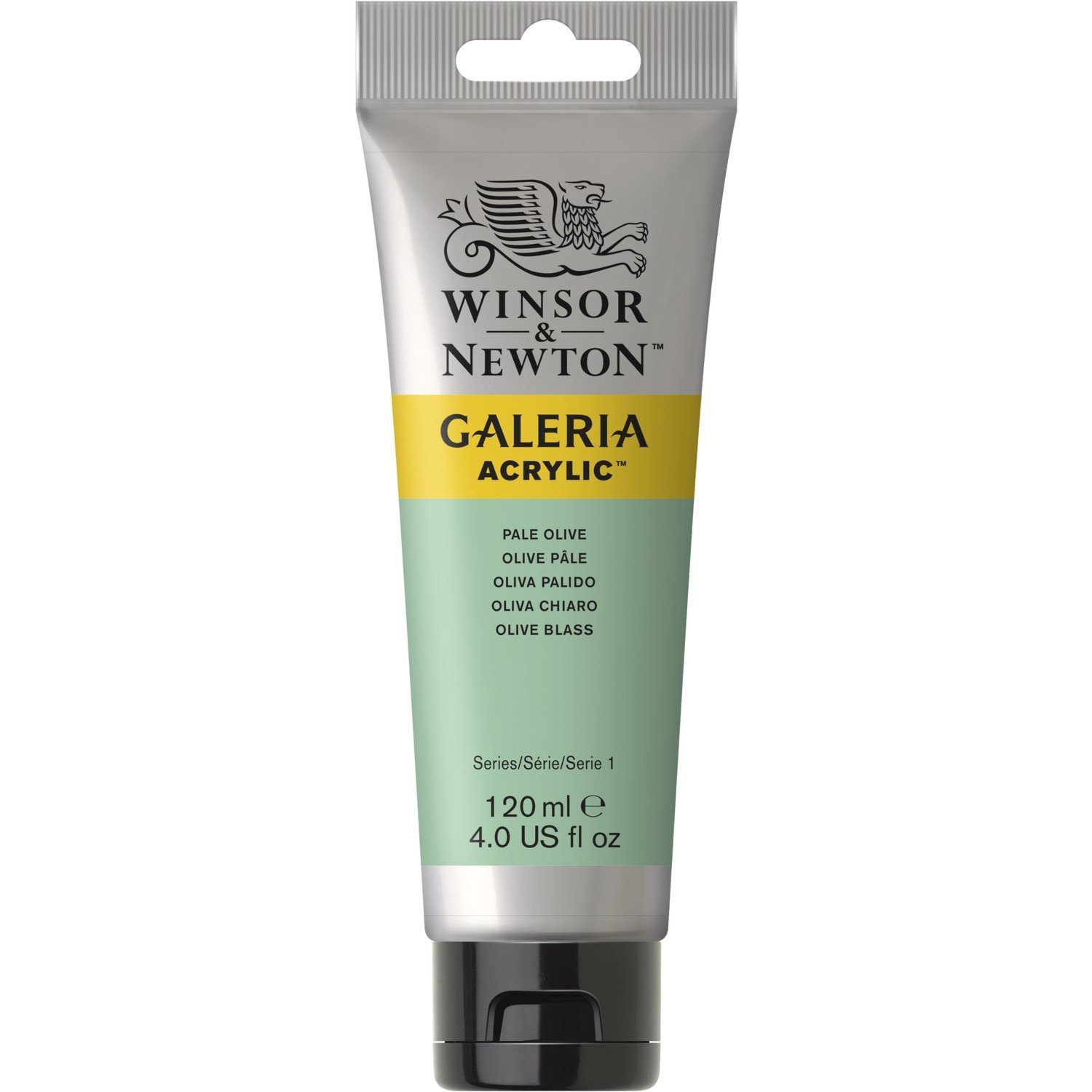 Winsor and Newton 120ml Galeria Acrylic Colour Paint - Pale Olive Image