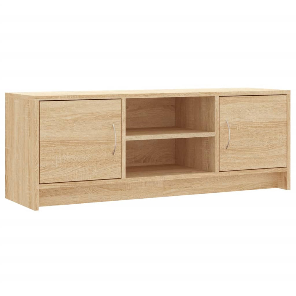 vidaXL 2 Door 2 Shelf Sonoma Oak TV Cabinet Image 2
