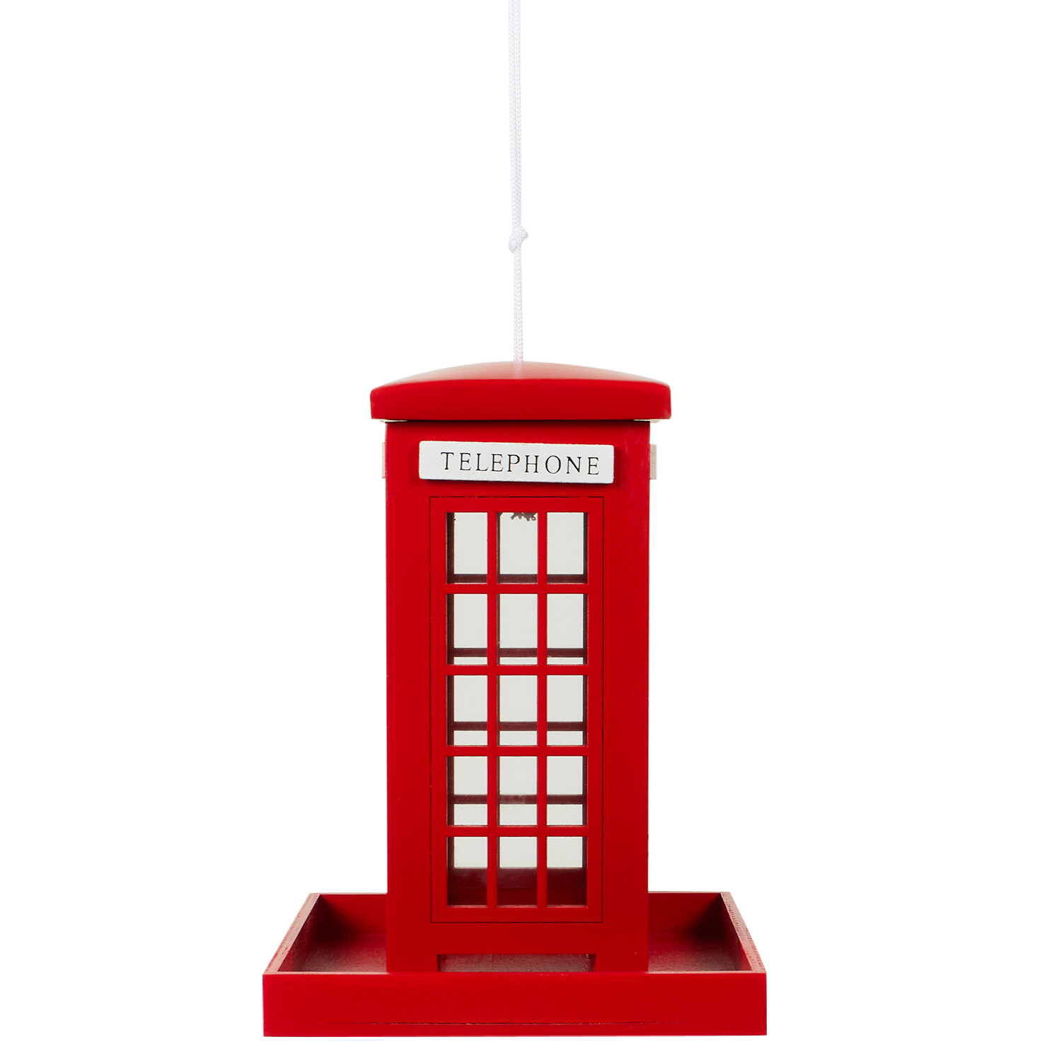 Telephone Box Feeder - Red Image 1