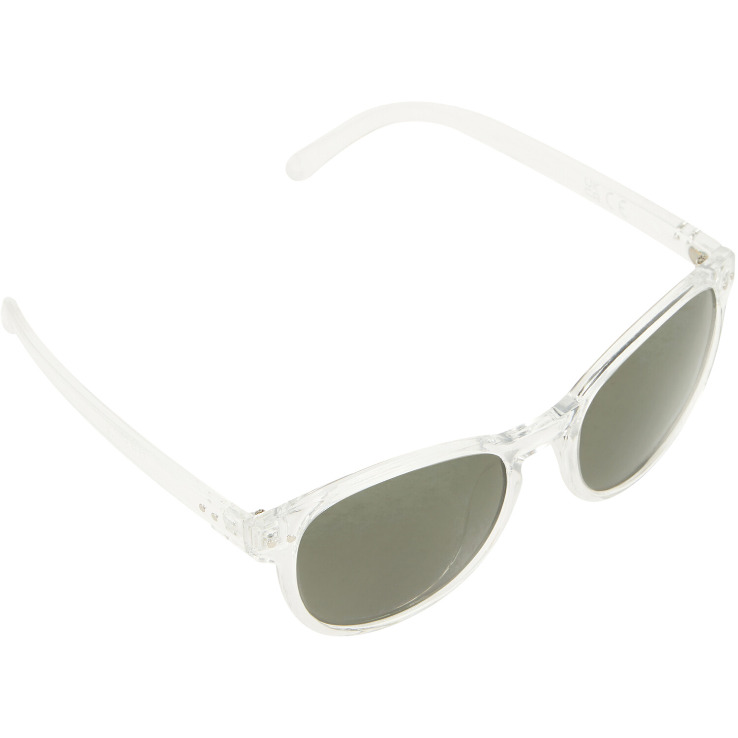 Unisex Clear Frame Sunglasses - Clear Image 2