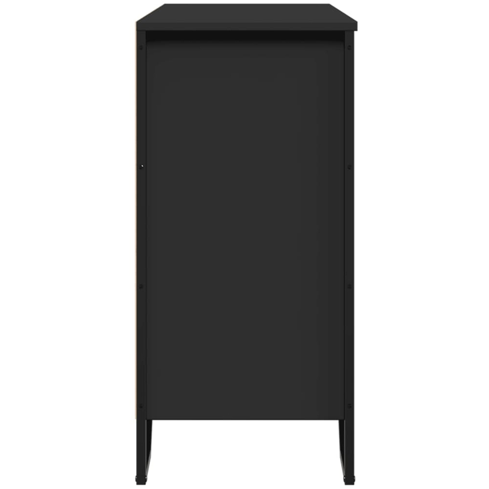 vidaXL 6 Shelf Black Sideboard Image 4