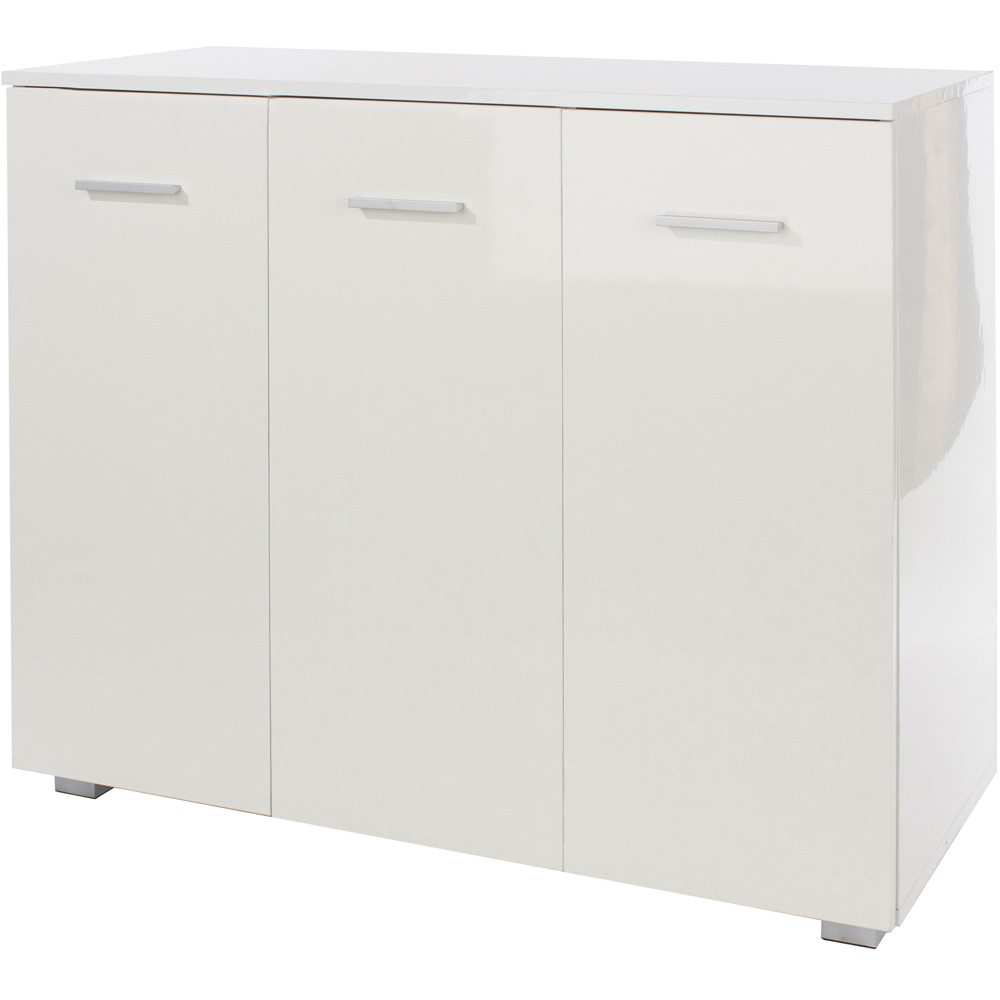 Core Products Lido 3 Doors White Sideboard Image 2