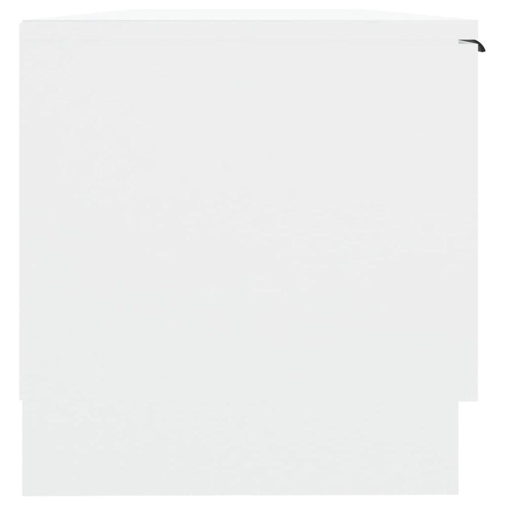 vidaXL 2 Door 2 Shelf White TV Cabinet Image 5