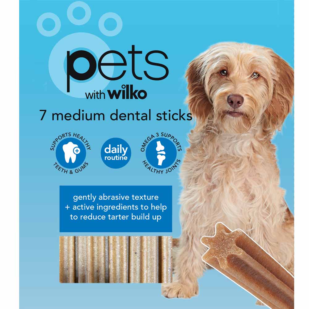 Wilko Dental Chewy Sticks 180g 7pk Image 1