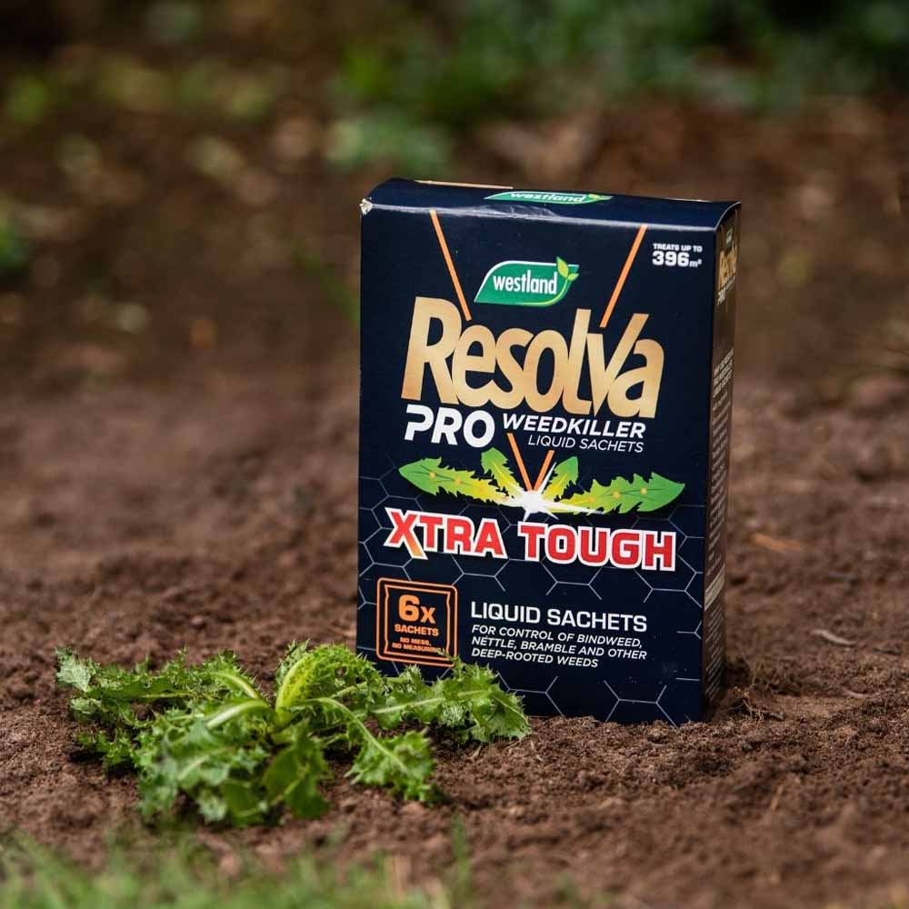 Resolva Pro Xtra Tough Concentrate Weedkiller Liquid Sachets 100ml 6 Pack Image 3
