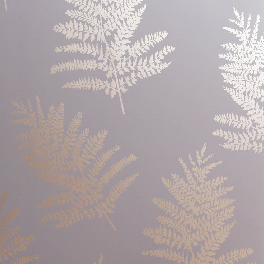 Arthouse Fern Light Charcoal and Rose Gold Wallpaper Image 1