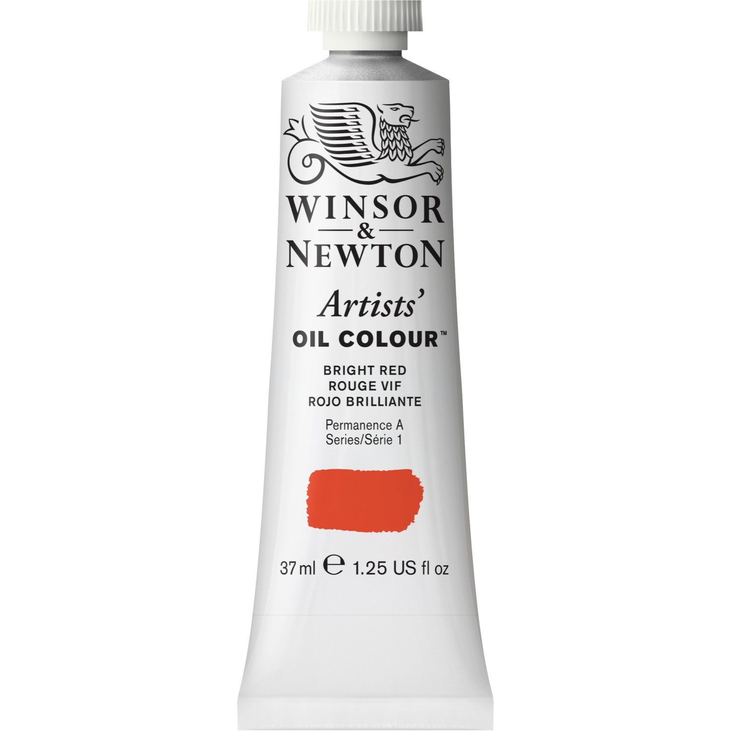 Winsor and Newton 37ml Artists' Oil Colours - Bright Red Image 1