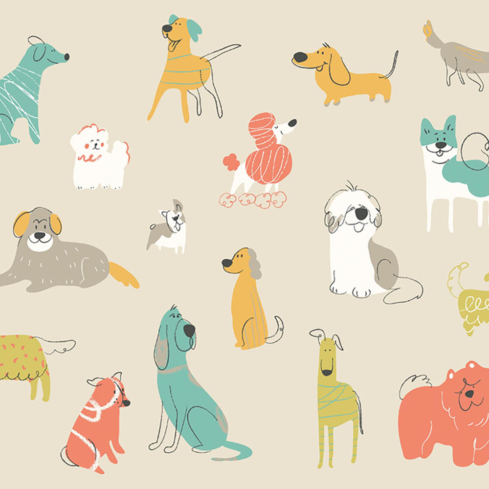 Origin Murals Rainbow Wobble Pink Wall Mural Image 2