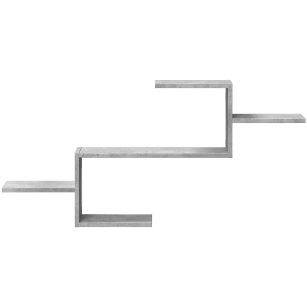 vidaXL 104 x 15 x 49cm Concrete Grey Wall Shelf Image 3