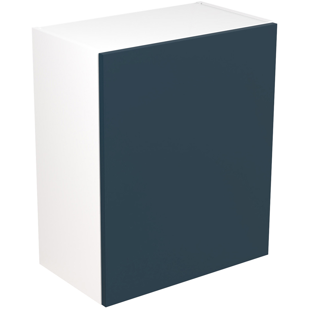 Kitchen Kit Slab Supermatt Blue Wall Kitchen Cabinet Flatpack 600mm Image 1