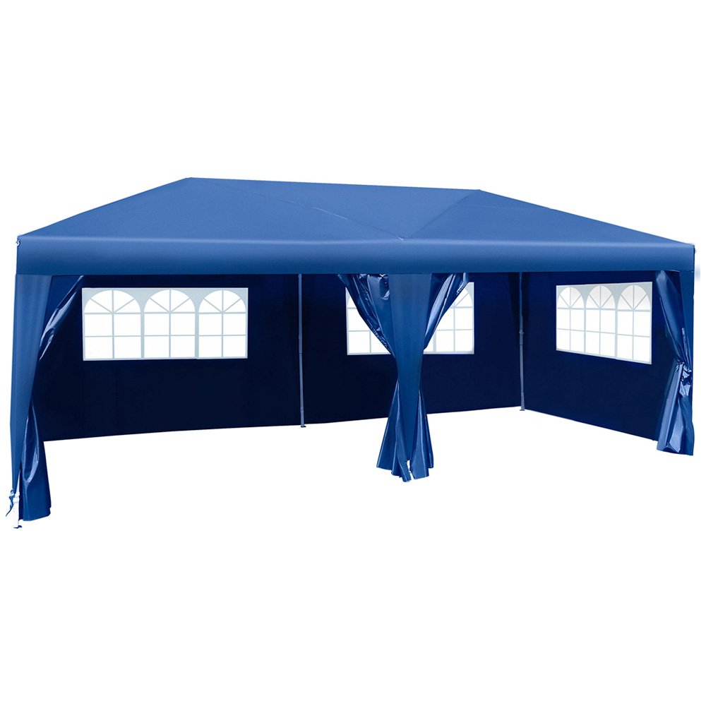 Outsunny 6 x 3m Blue Heavy Duty Pop Up Gazebo Party Tent Image 2