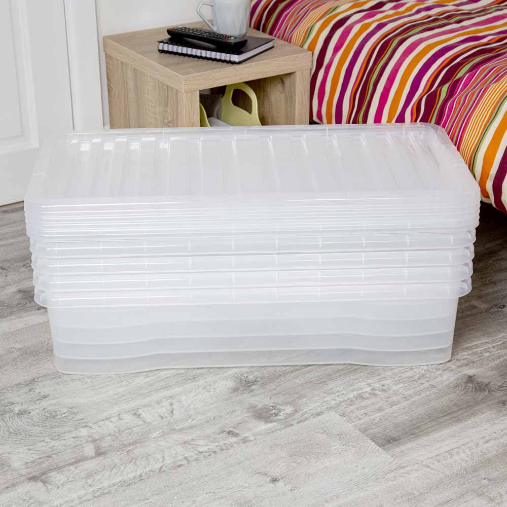 Wham 42L Crystal Storage Box and Lid 5 Pack Image 5