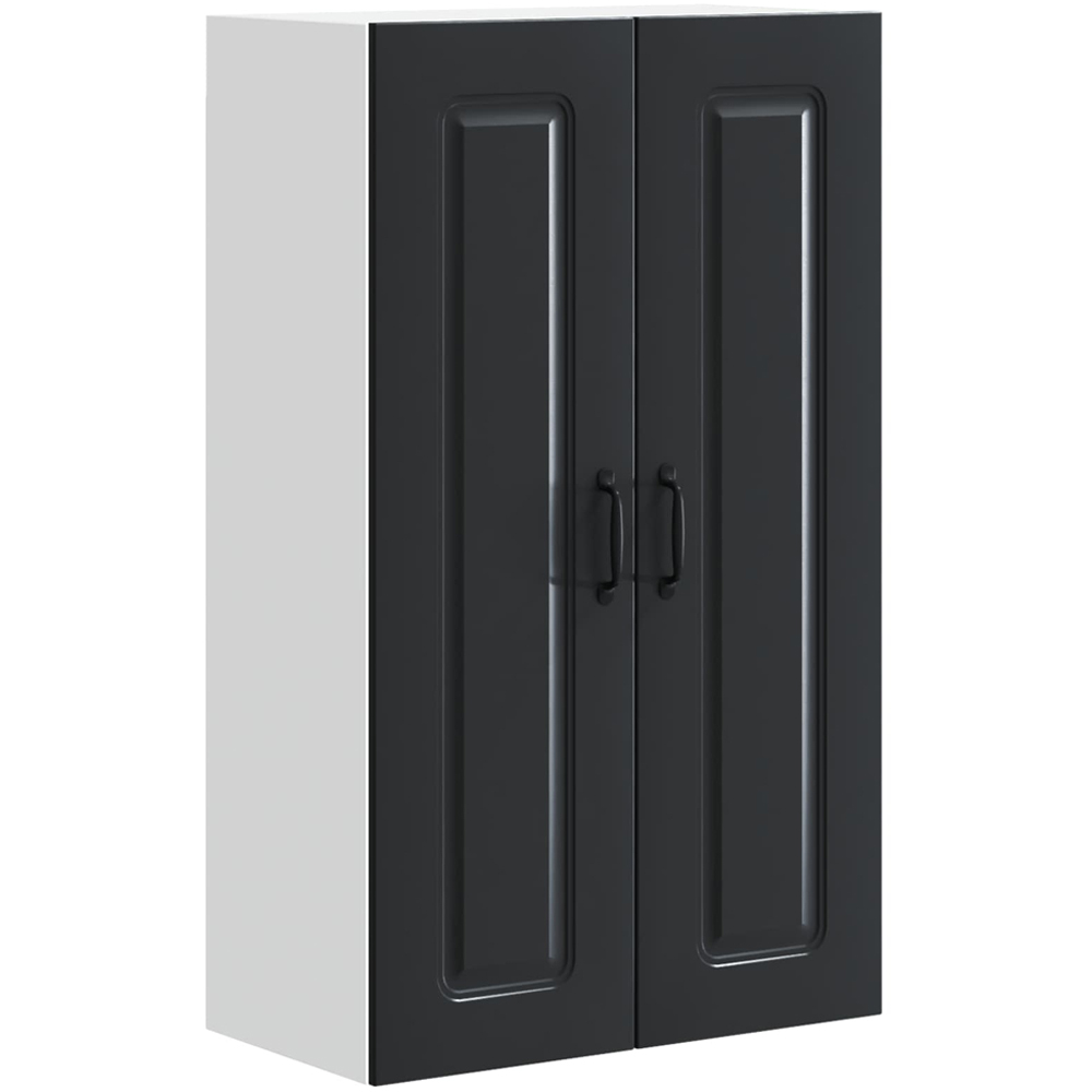 vidaXL 2 Door Black Kitchen Wall Cabinet Image 2