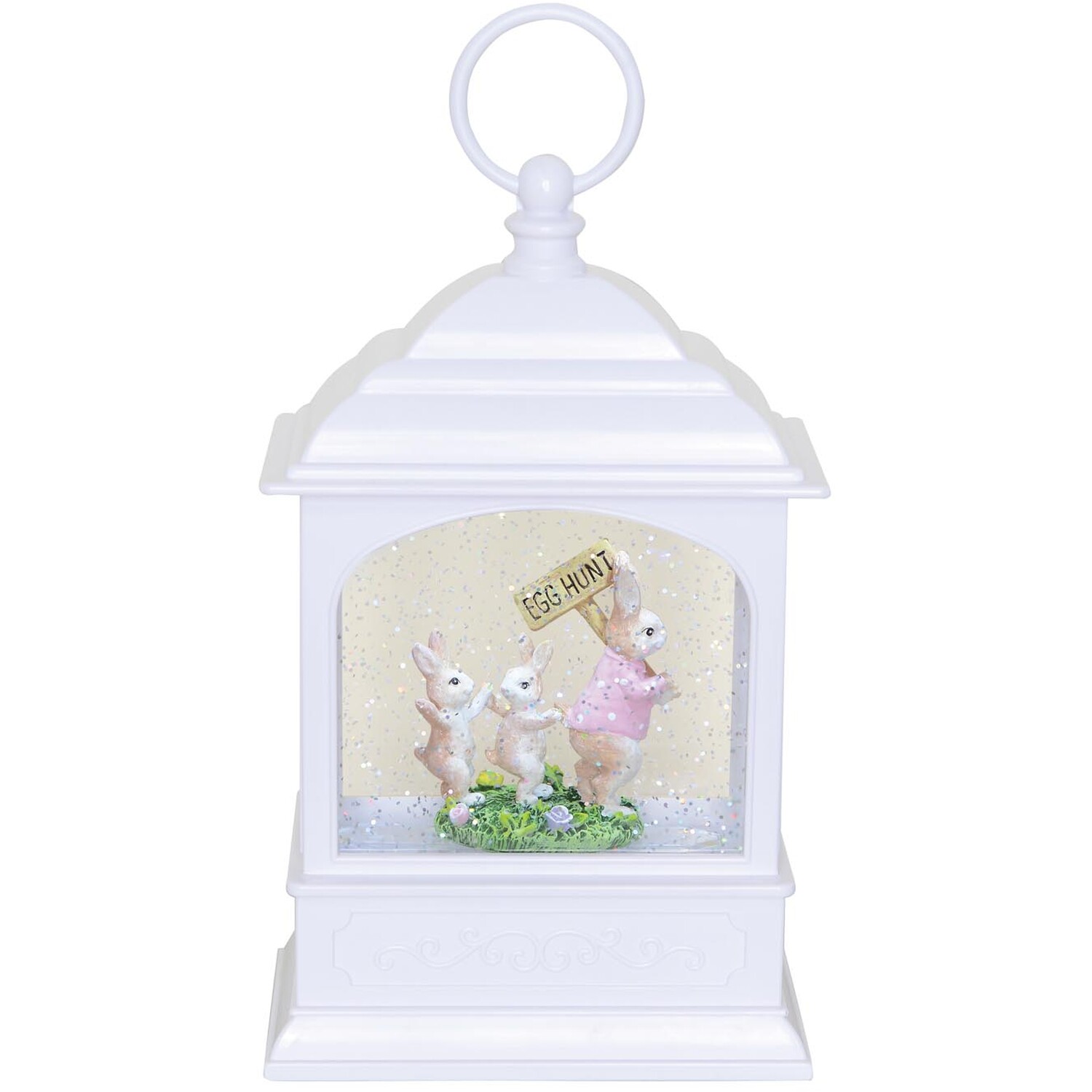 Easter LED Spinner Lantern - White Image 2