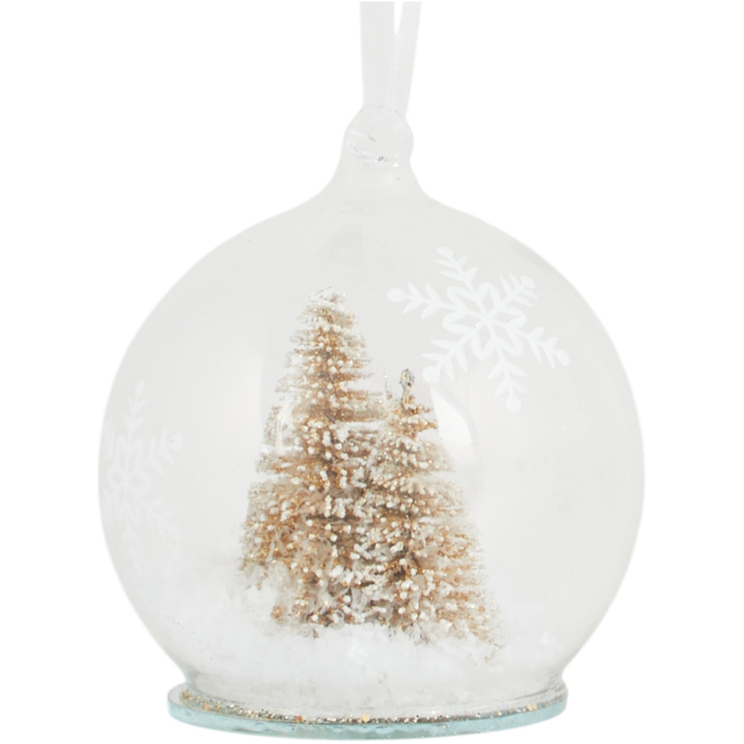 Tree Scene Snowy Bauble Image 4