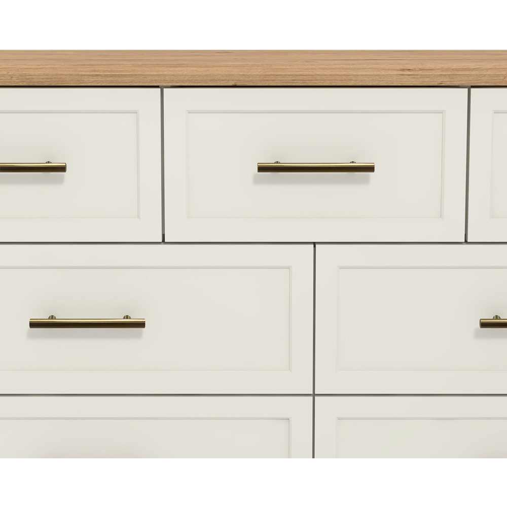 Lynton white 7 store drawer chest