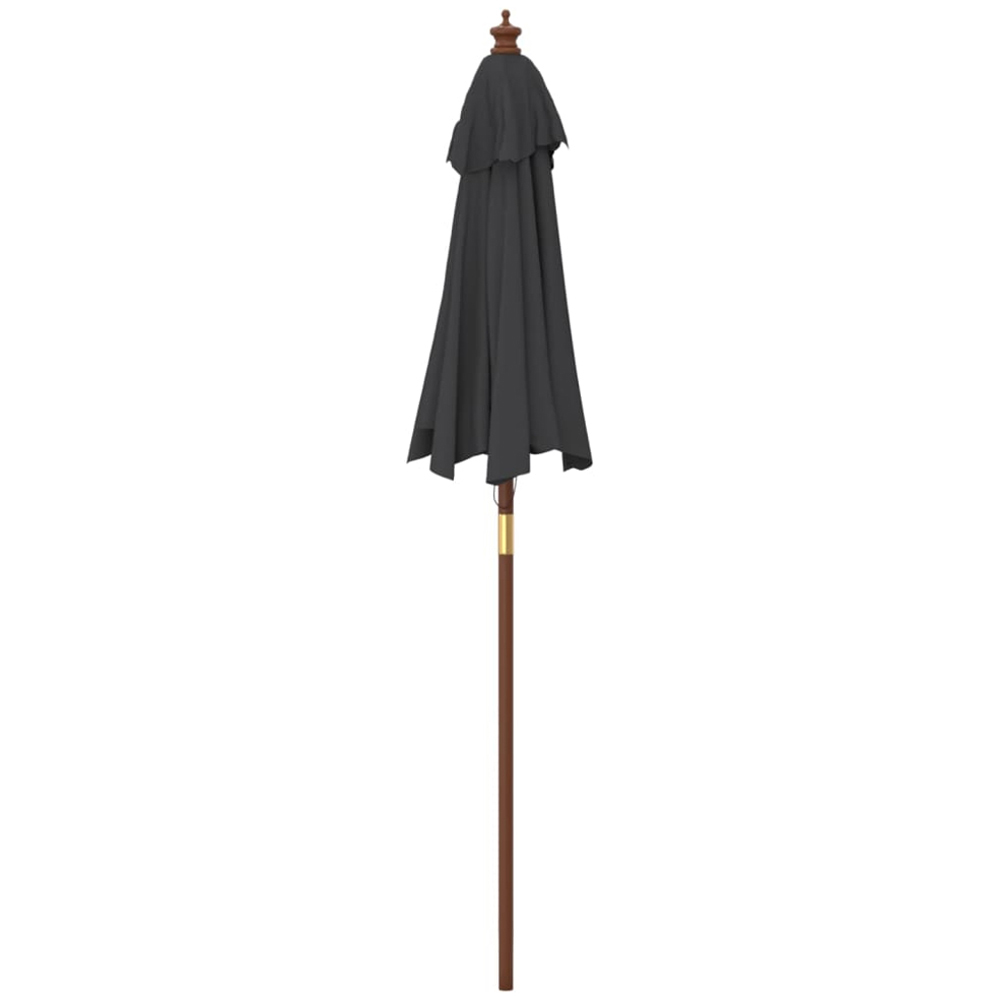 vidaXL Black Garden Parasol 2.3 x 1.9m Image 4