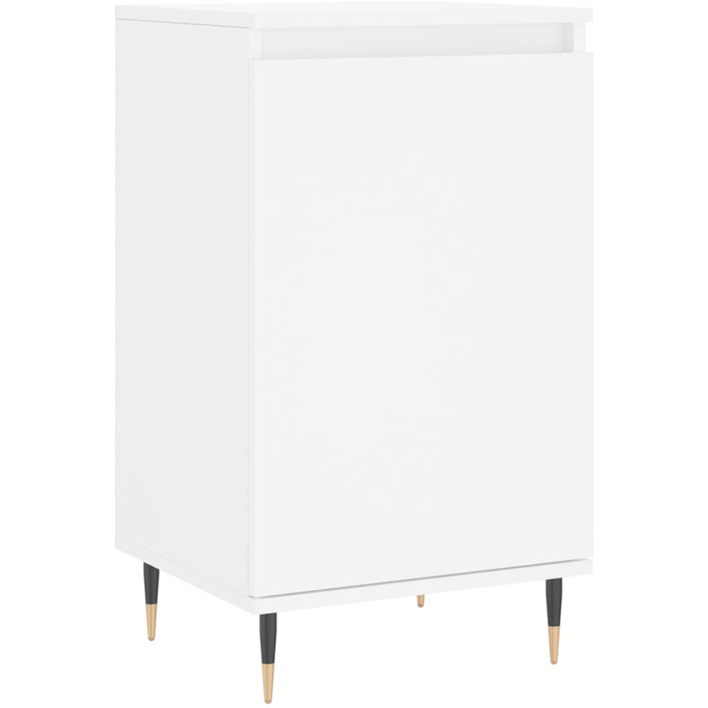 vidaXL Single Door White Sideboard Image 2