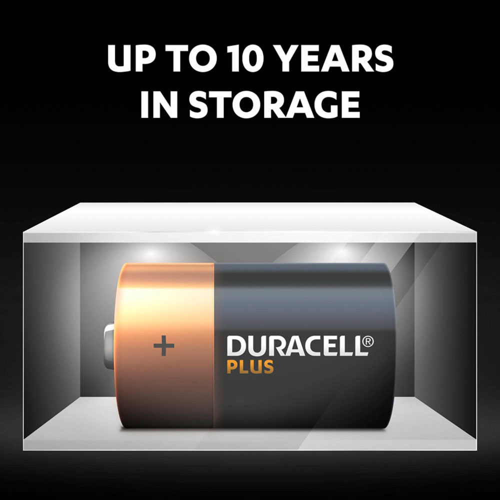 Duracell Plus D 4Pack Batteries Image 6