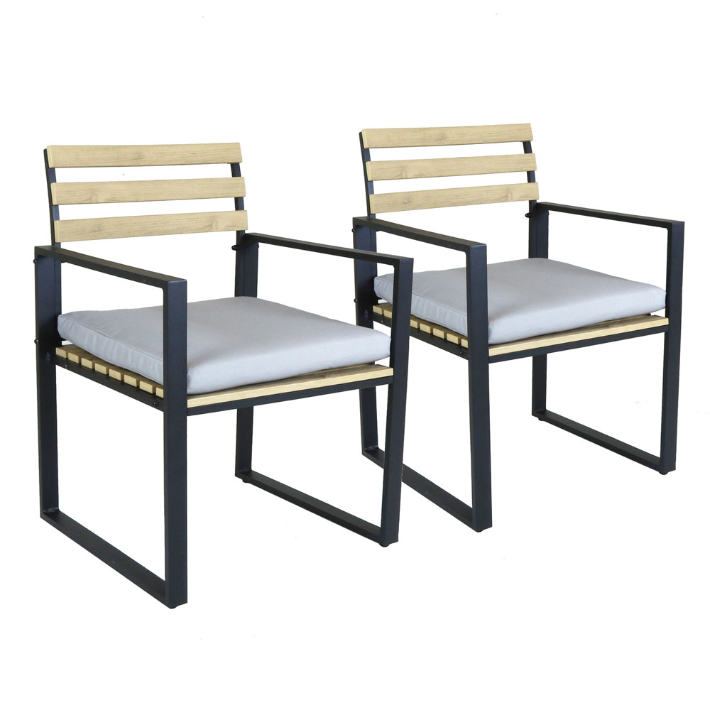 Charles Bentley Set of 2 Pollywood Patio Chair Image 2
