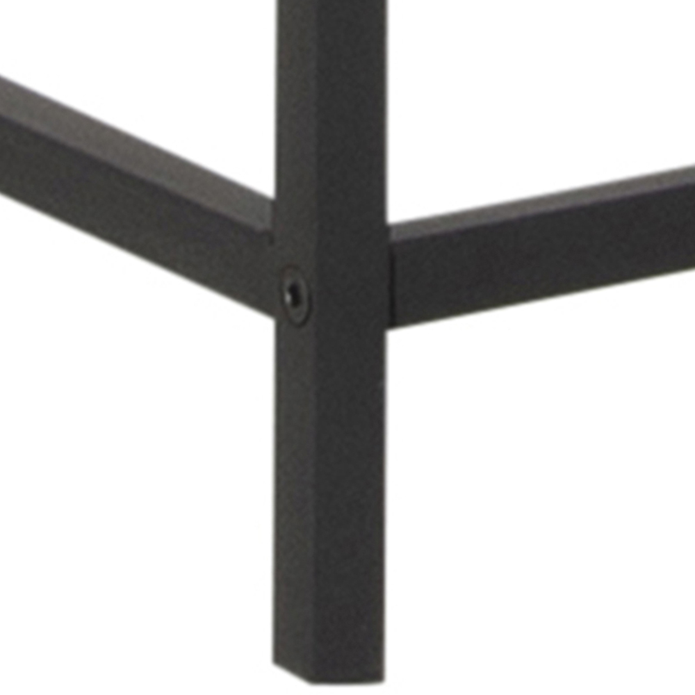 Florence Seaford 2 Door 4 Shelf Black Metal Display Cabinet Image 6