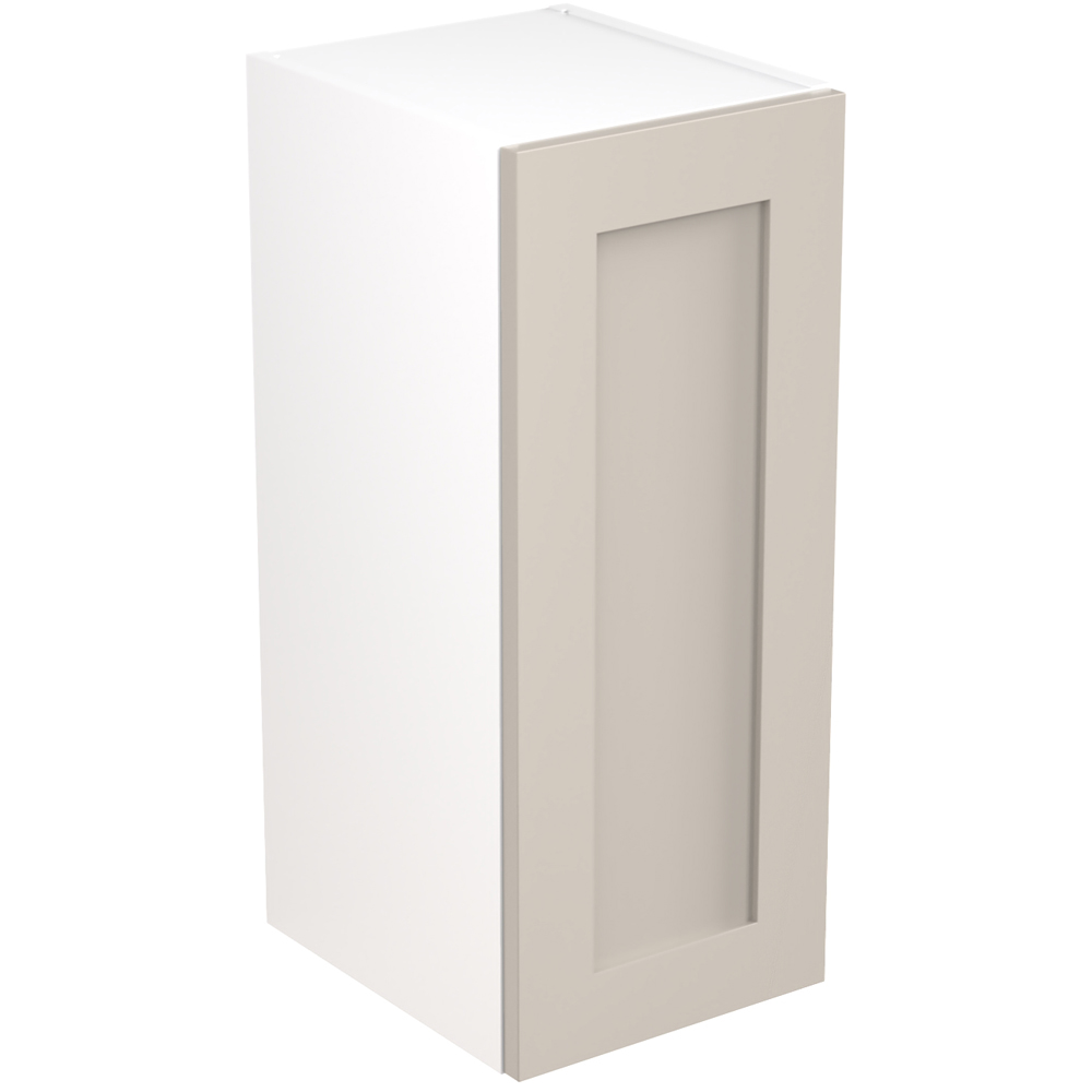 Kitchen Kit Shaker Matt Light Grey Wall Kitchen Cabinet Flatpack 300mm Image 1