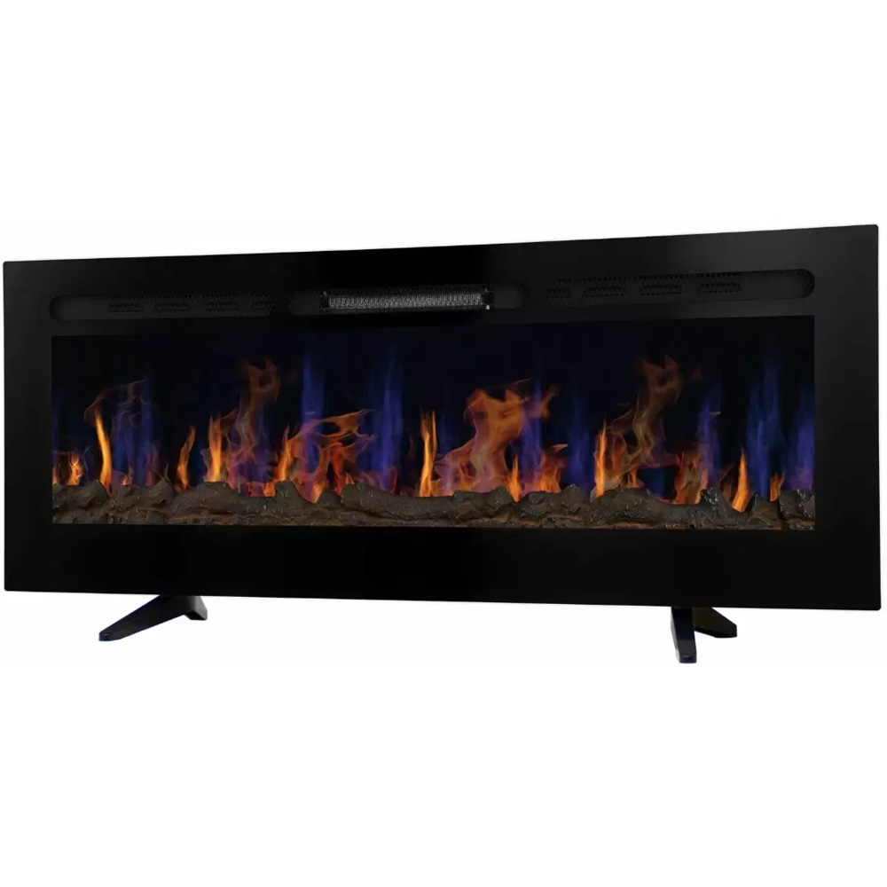 MonsterShop Black Electric Inset Fireplace 2000W Image 1