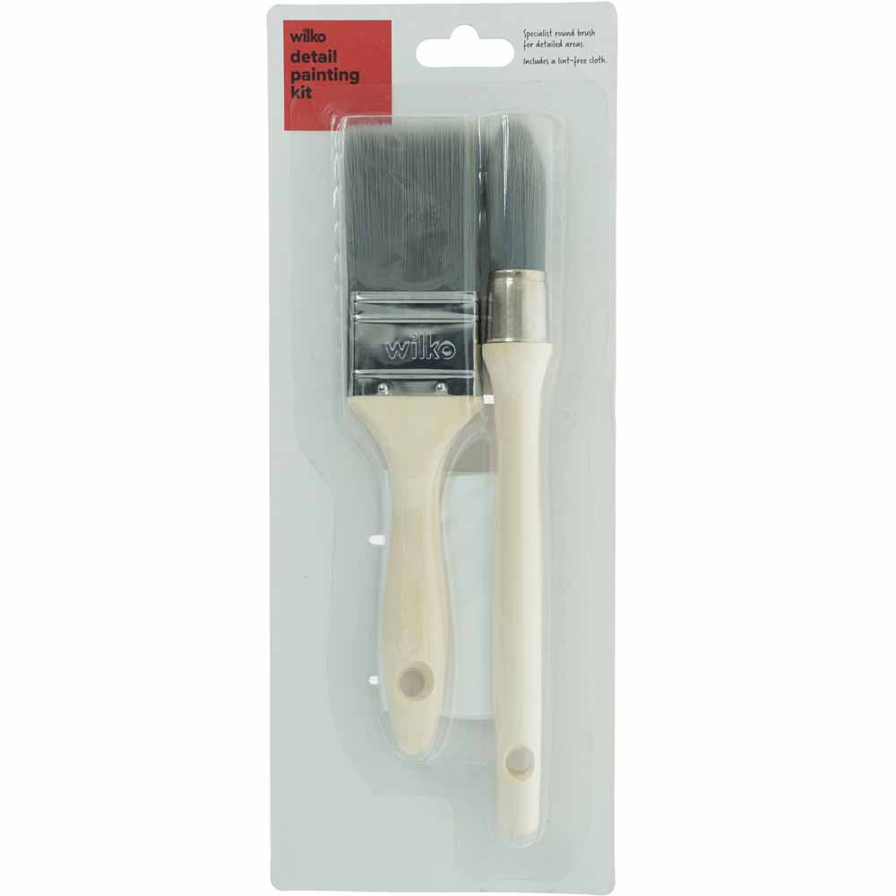 Wilko Furniture Paint Brush Kit with Cloth Image 7