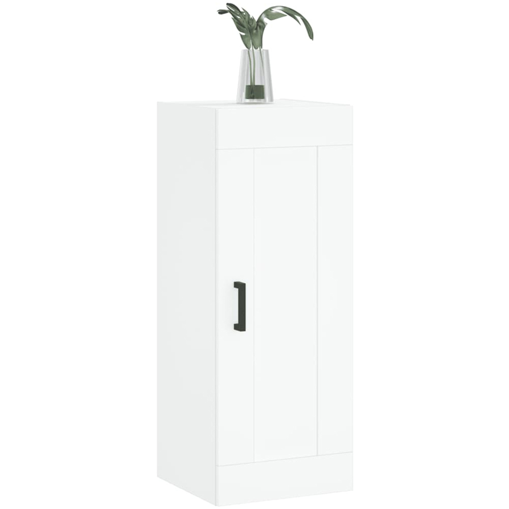 vidaXL Single Door White Wall Mounted Cabinet Image 3