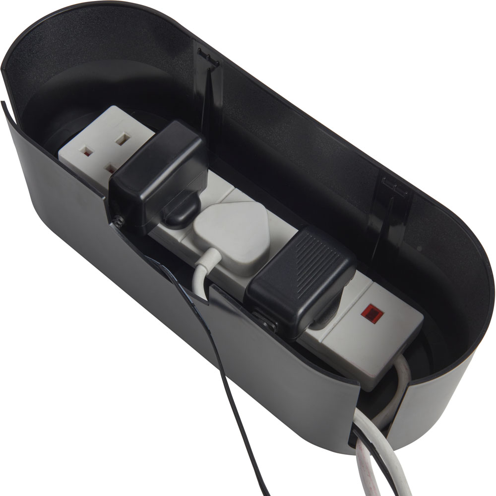 Wilko Black Small Home Cable Tidy Unit Wilko