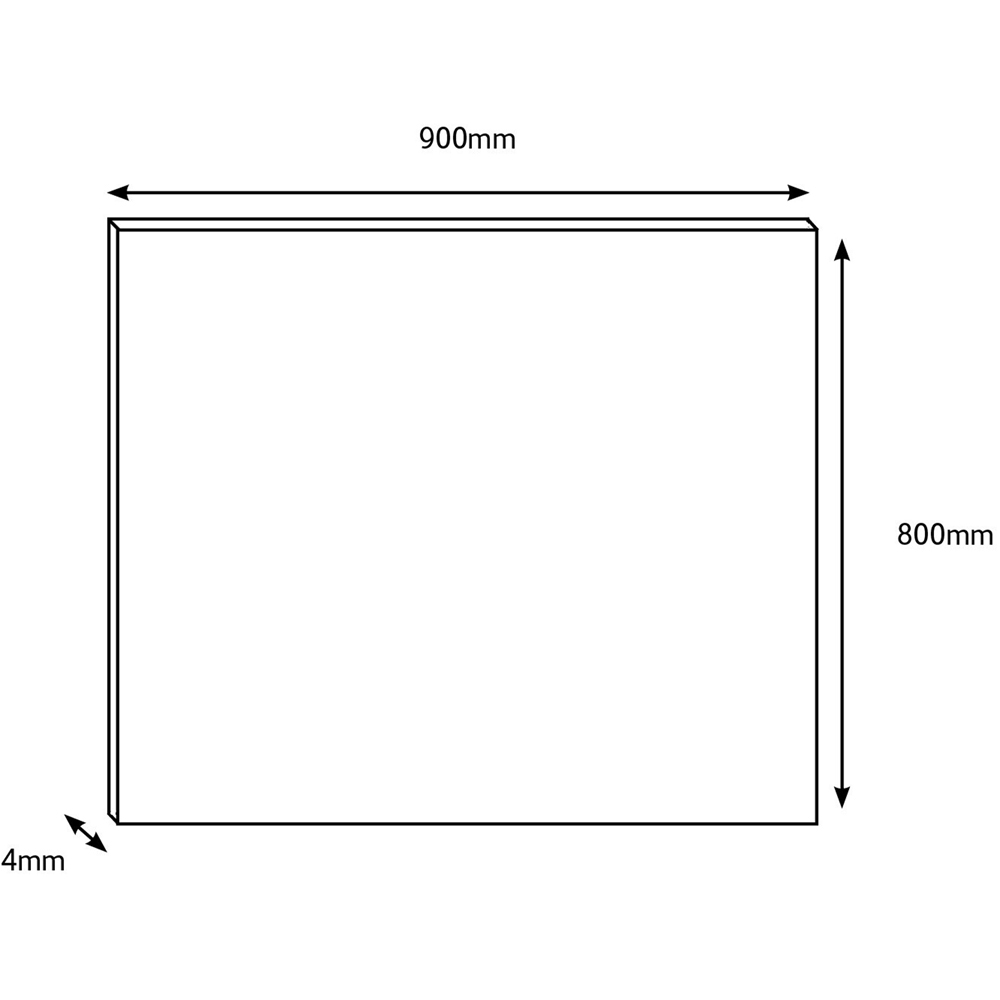 Alloy Florence Tile Kitchen Hob Splashback 900 x 800 x 4mm Image 3