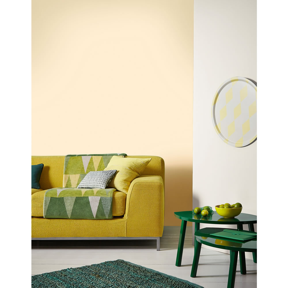 Crown Silk Emulsion Paint Honey Dip 2.5L Wilko