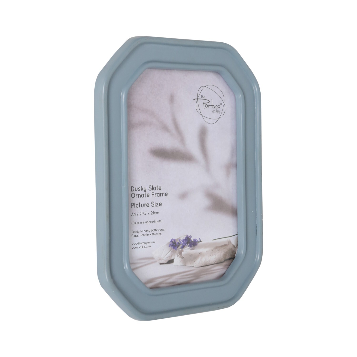 Ornate Photo Frame Dusky Slate A4 Image 2