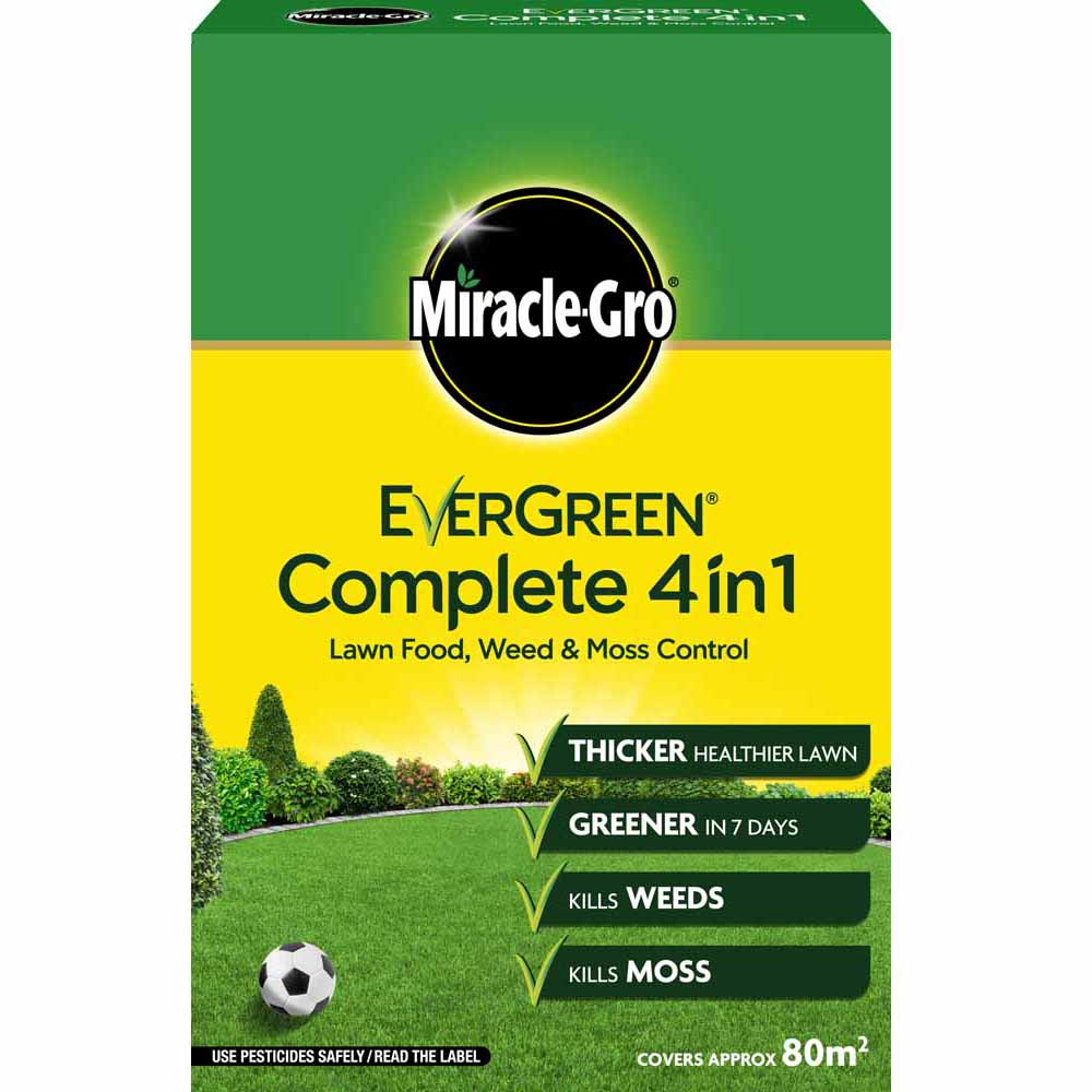 Evergreen Complete 4-in-1 Lawn Feed Weed and Moss Killer 80msq 2.8kg Image 1