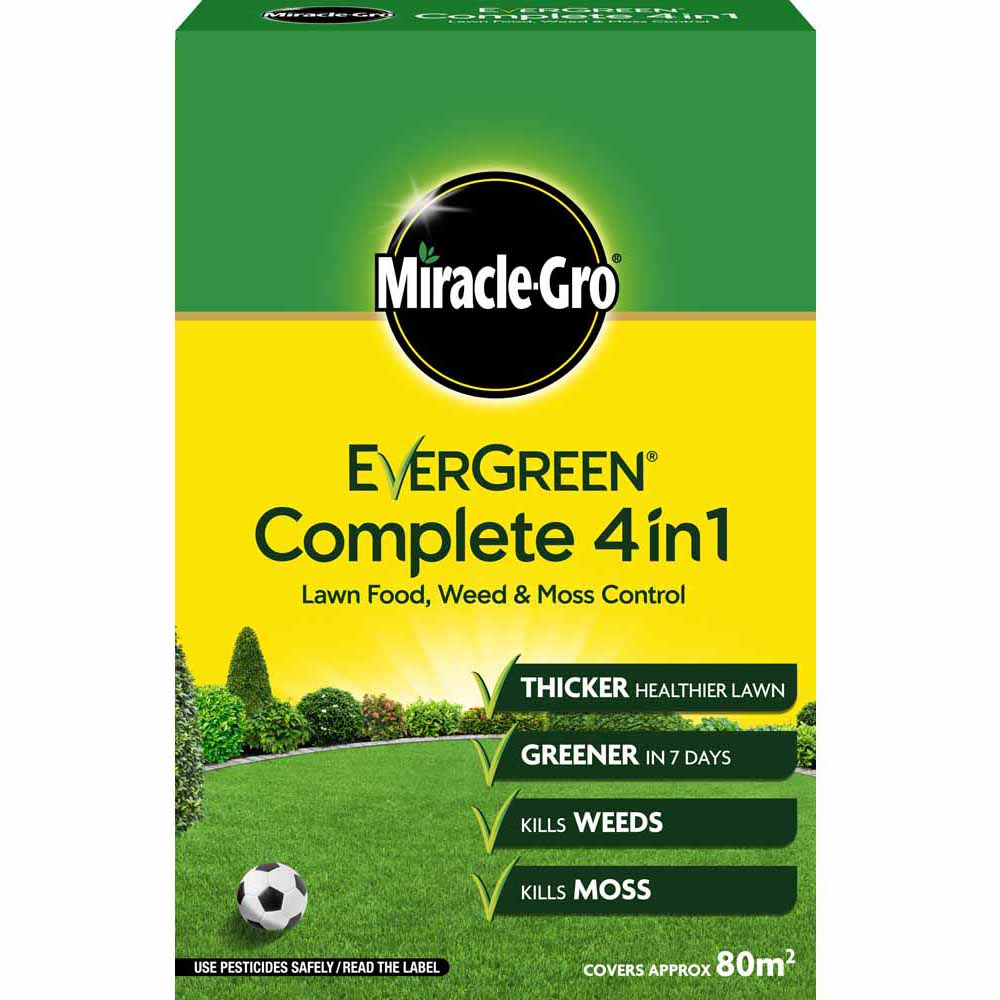 Evergreen Complete 4in1 Lawn Feed Weed and Moss Killer 80msq 2.8kg