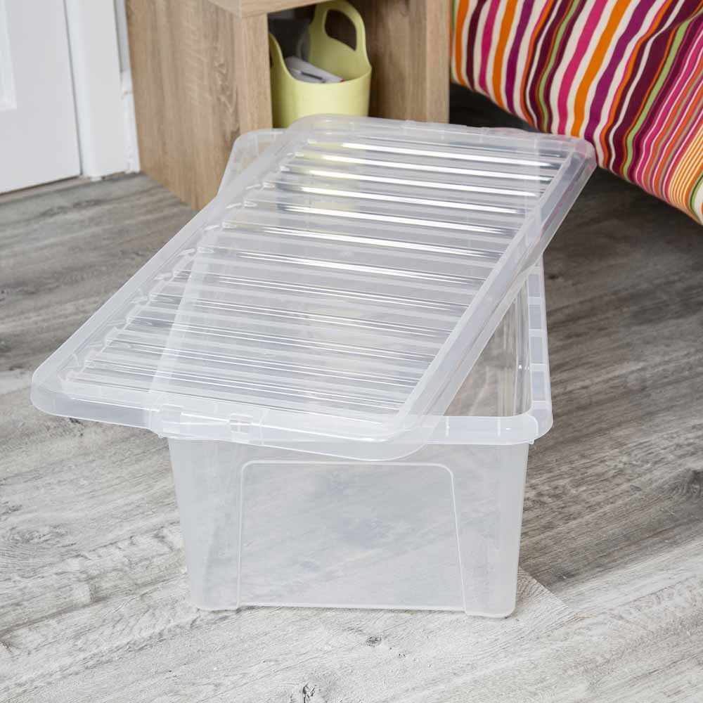 Wham 62L Storage Crystal Box and Lid 4 Pack Image 4