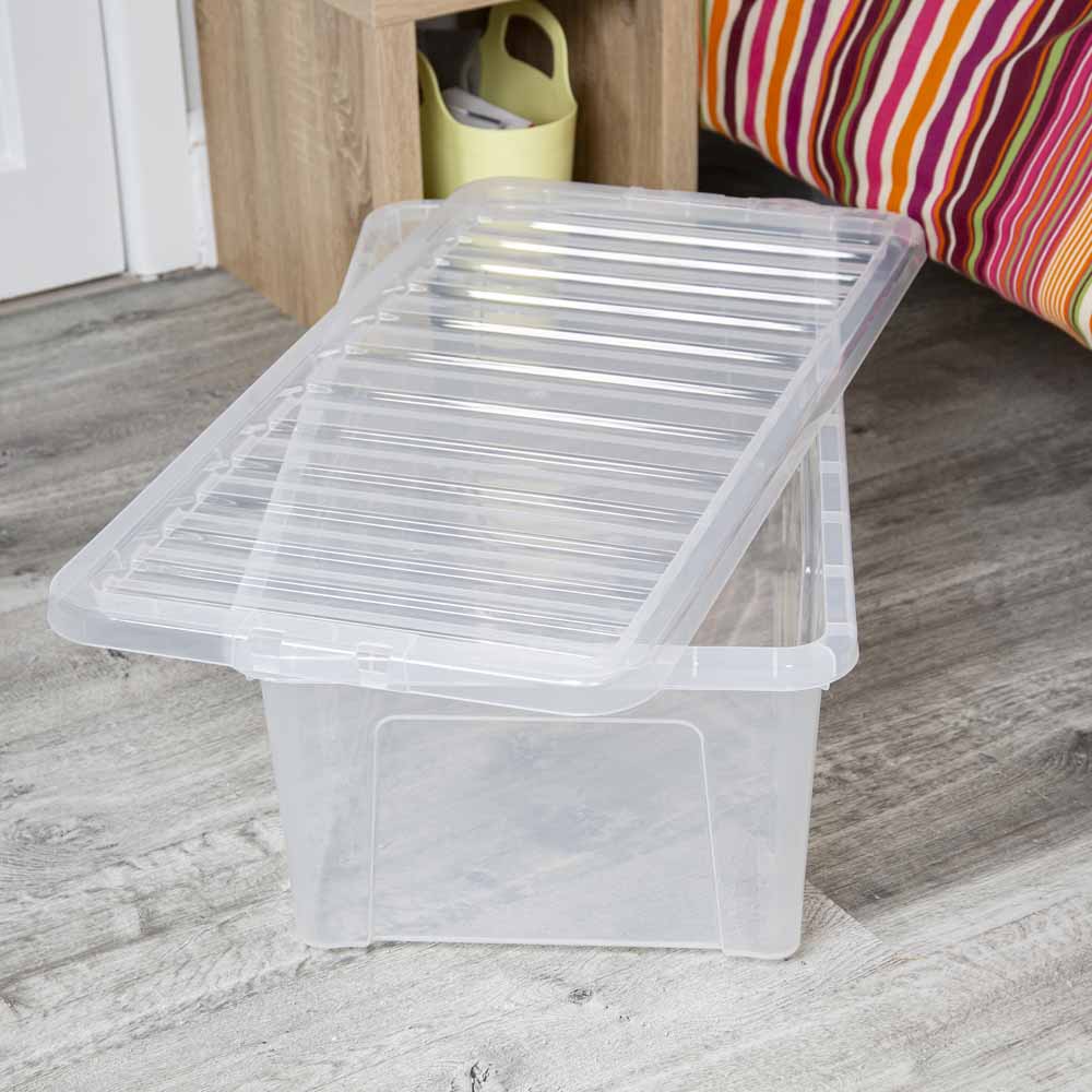Wham 62L Crystal Storage Box with Lid 4 Pack Image 4