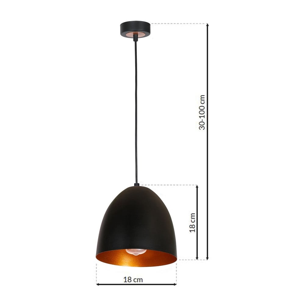 Milagro Vegas Black Pendant Lamp 230V Image 9