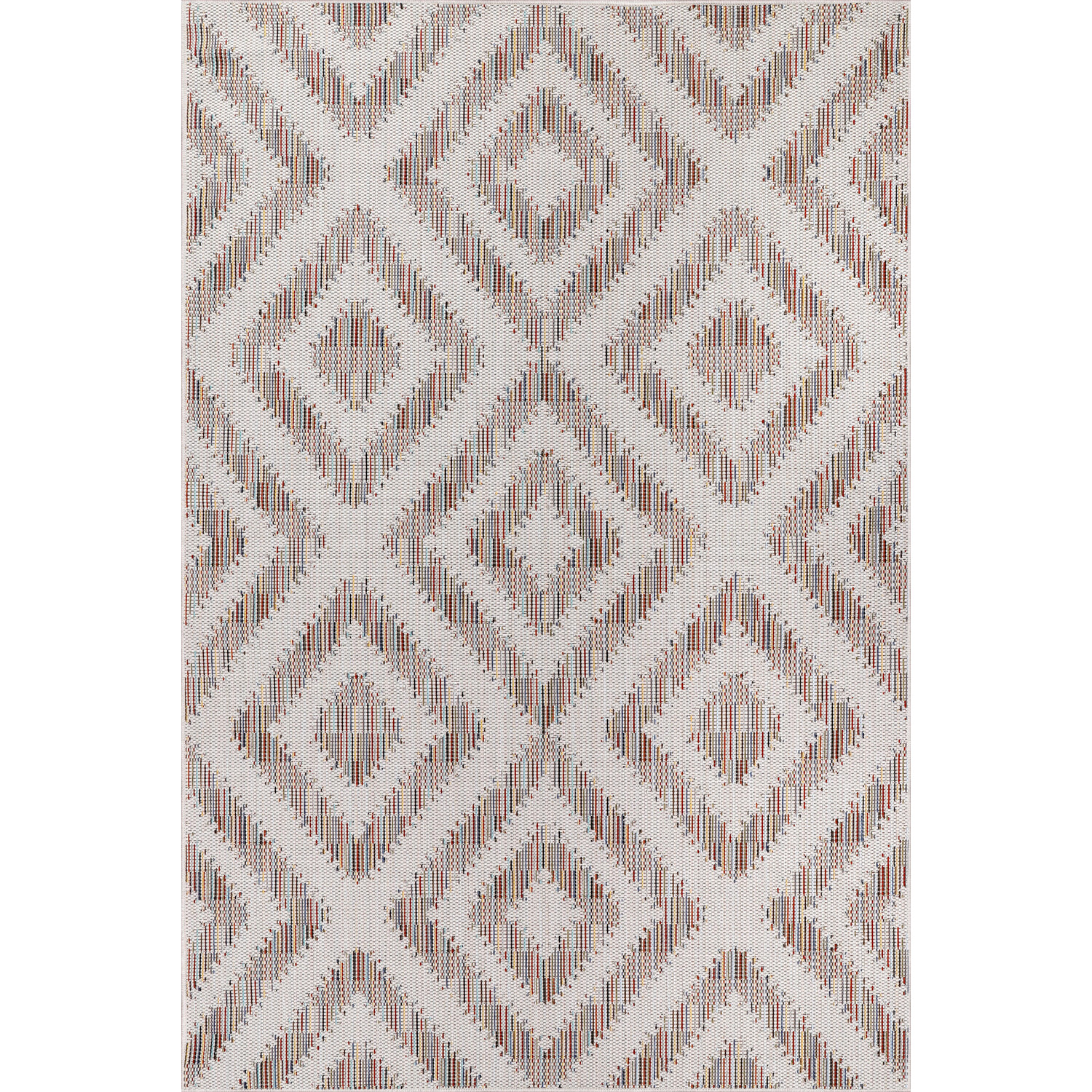 Colour Diamond Rug - Multicolour / 120cm Image 1