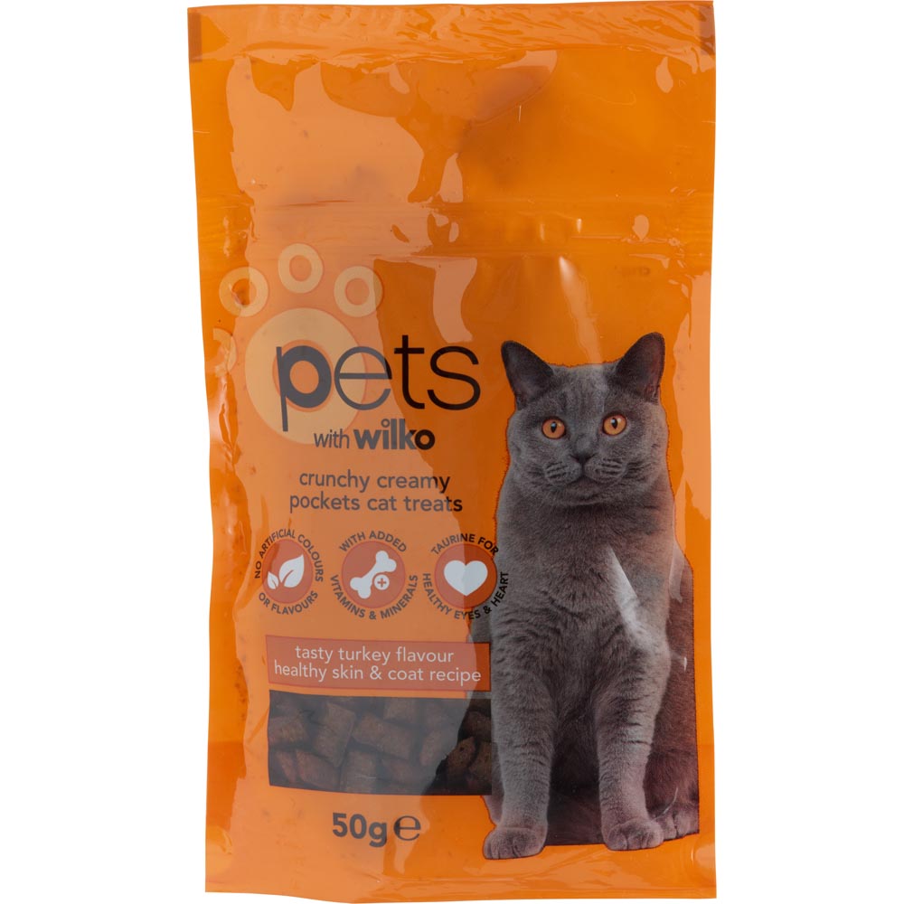 Wilko Turkey Flavour Cat Treats 50g Image 1