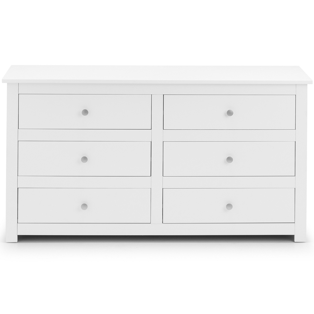 Julian Bowen Radley 6 Drawer Surf White Chest of Drawers Image 3