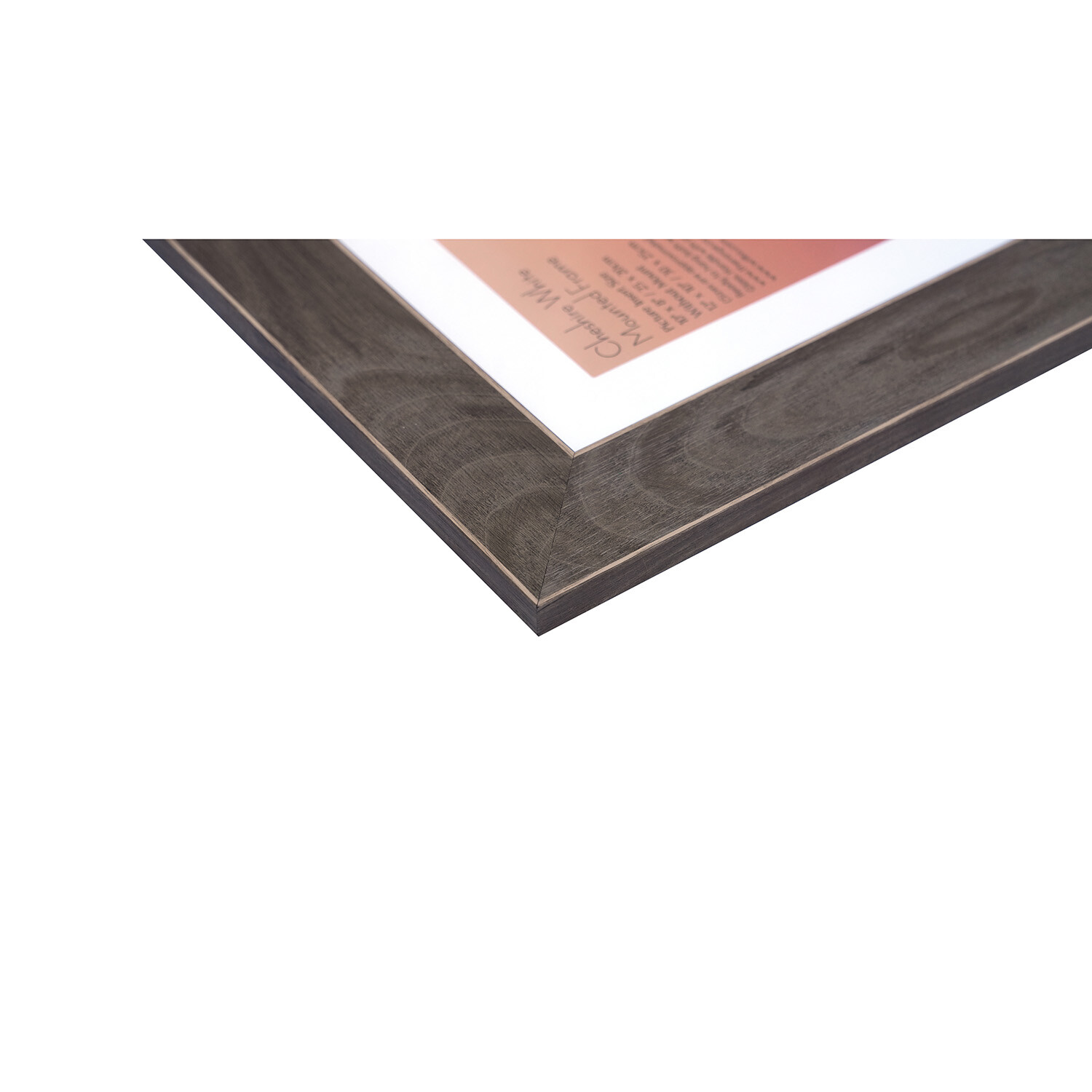 Cheshire White Mounted Frame - Brown / 10 x 8in Image 3