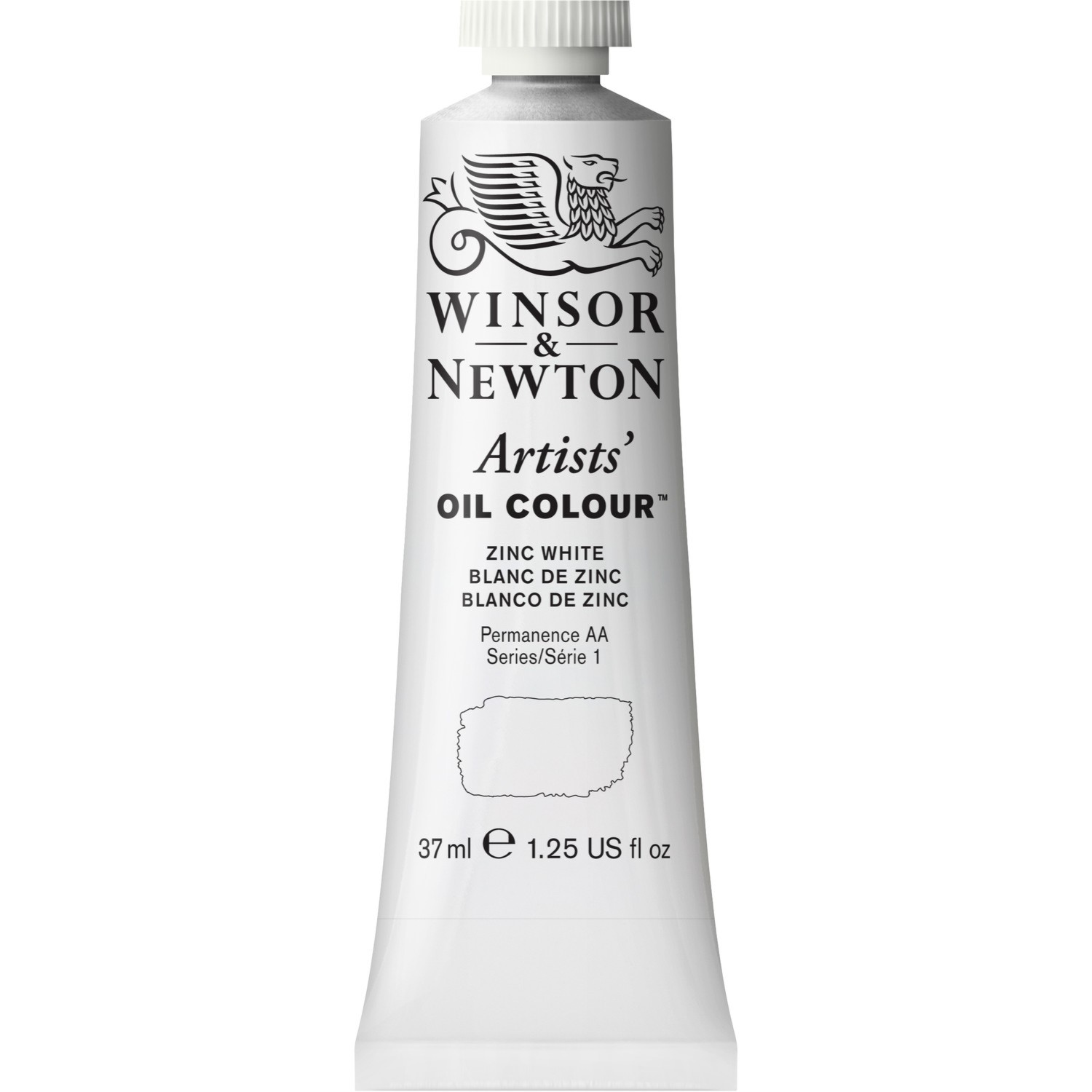 Winsor and Newton 37ml Artists' Oil Colours - Zinc White Image 1
